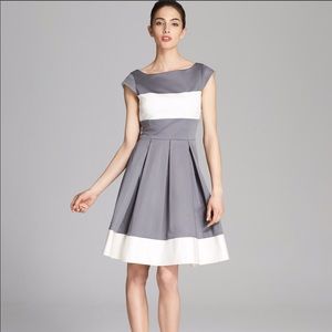 NWT Kate Spade Adette Dress Grey White size 4